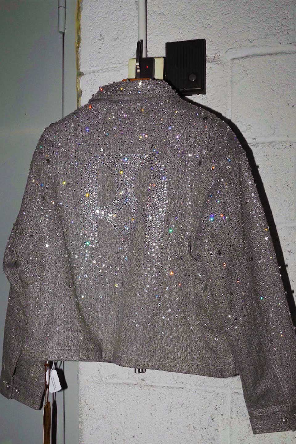 Rhinestone Zipper Jacket