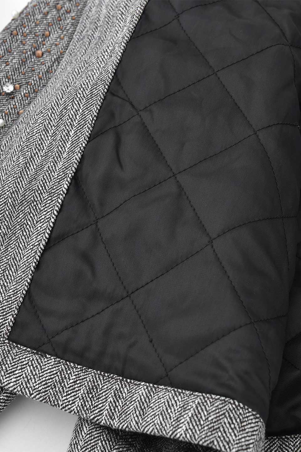 Rhinestone Zipper Jacket