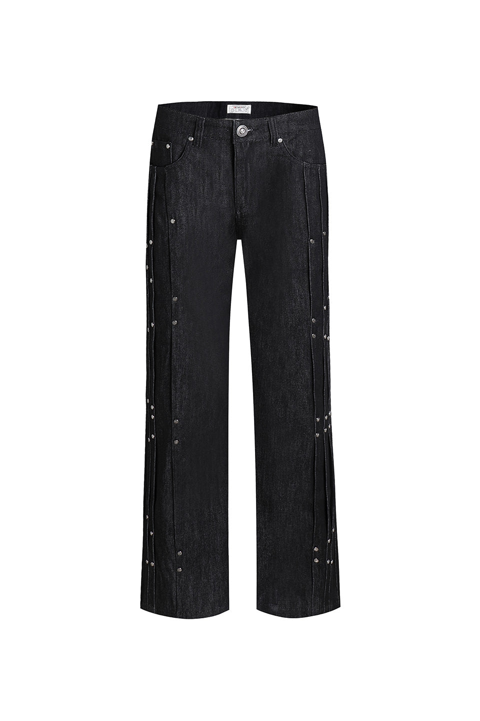 Riveted Pleated Denim