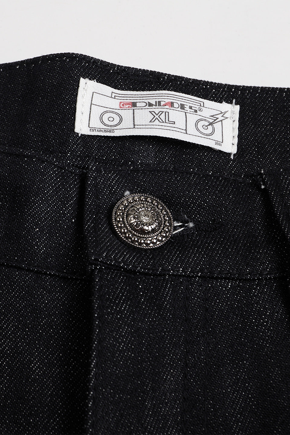 Riveted Pleated Denim