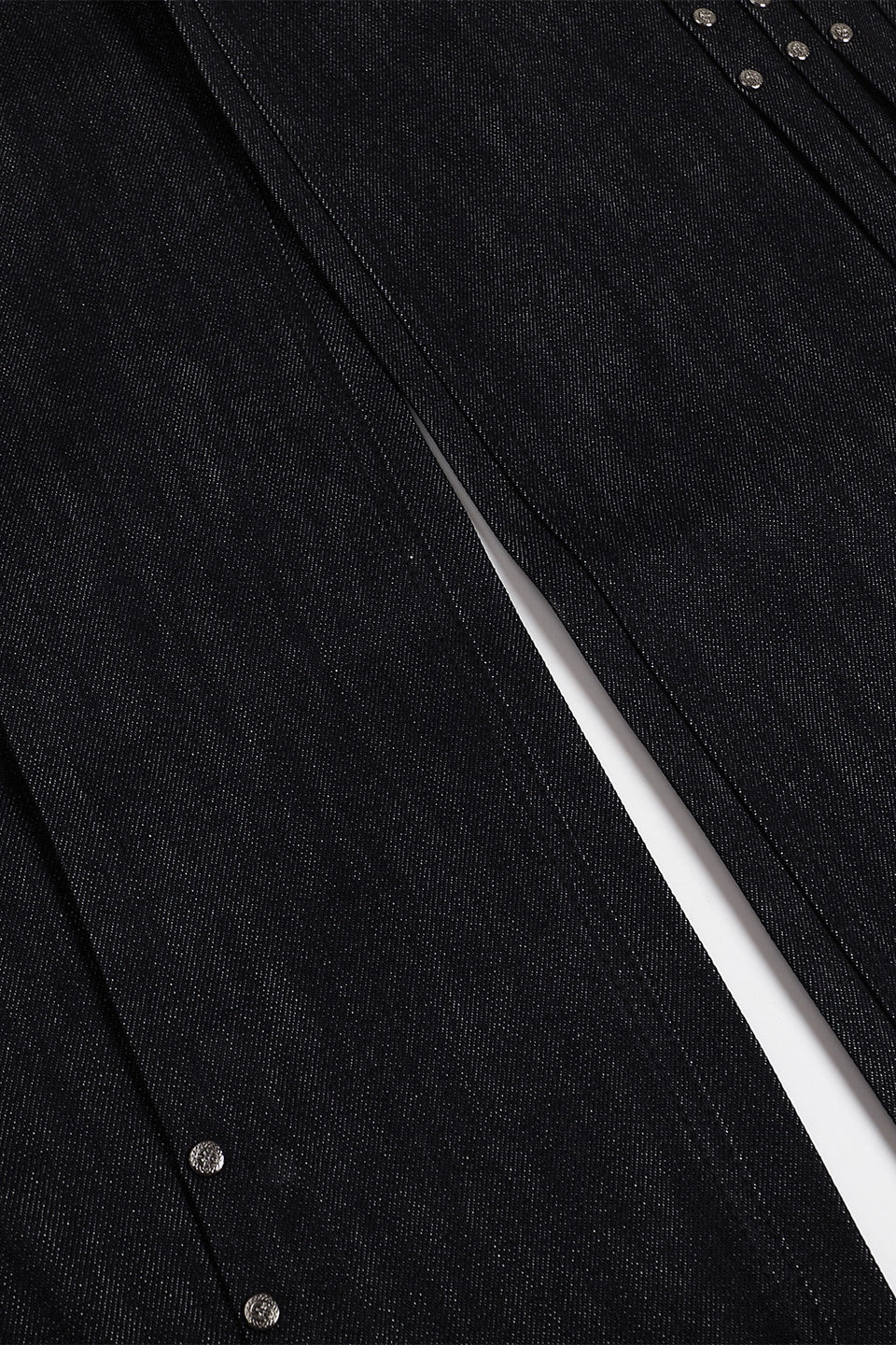 Riveted Pleated Denim