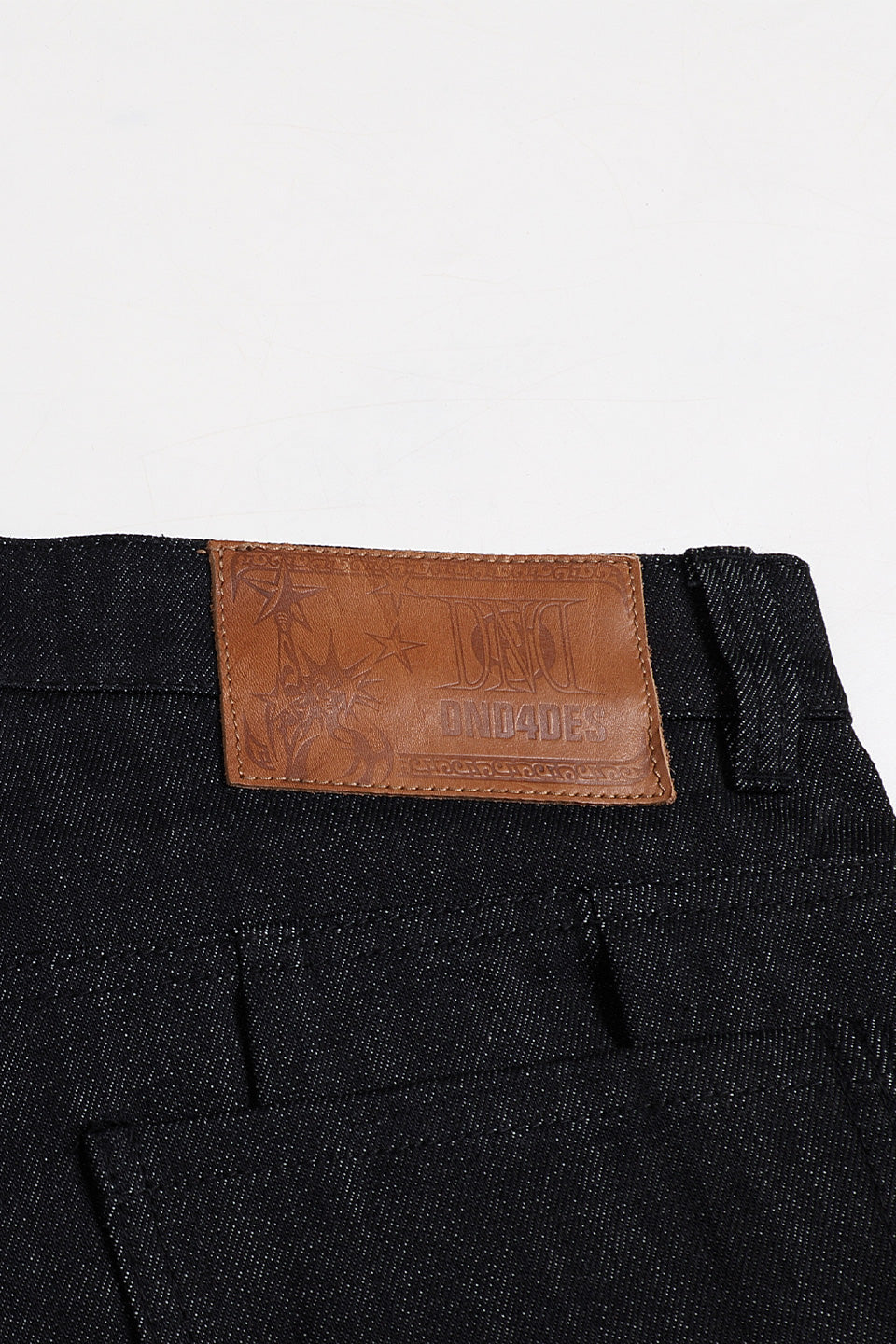 Riveted Pleated Denim