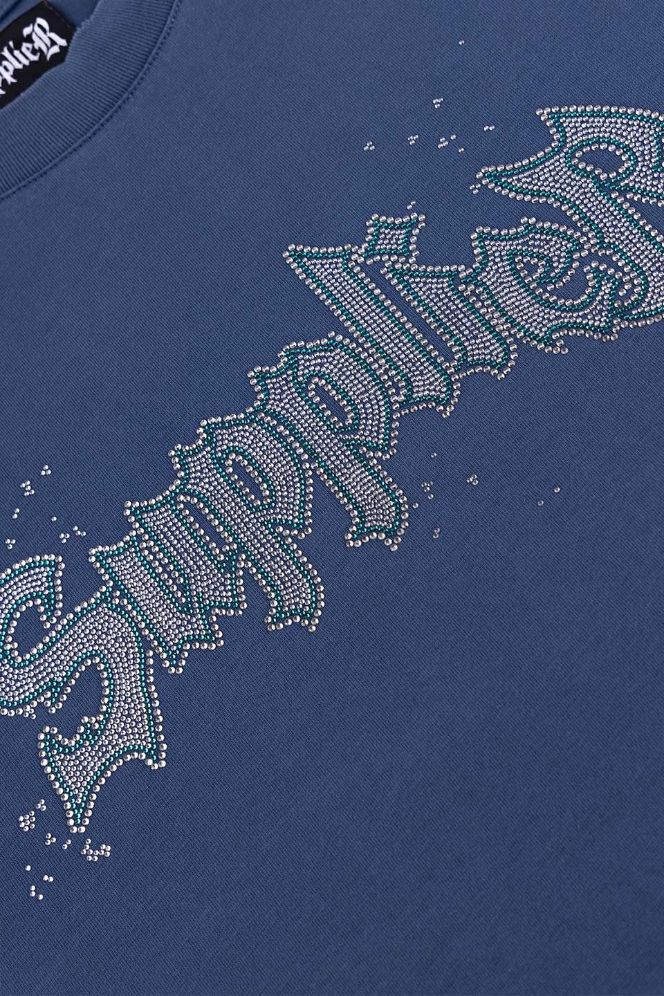 Splash Rhinestone Iron Logo Tee