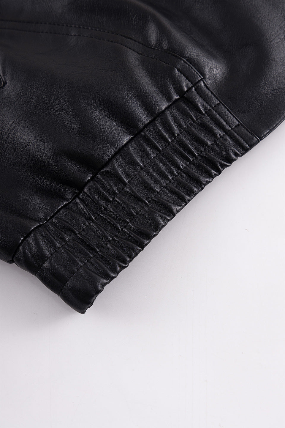 Studded Faux Leather Jacket