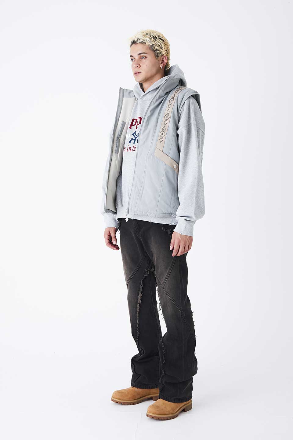 Studs Puffer Vest
