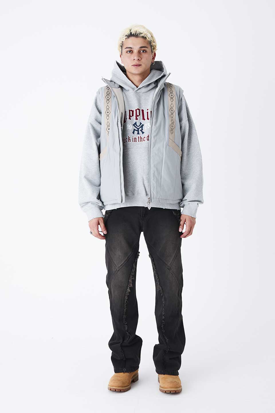 Studs Puffer Vest