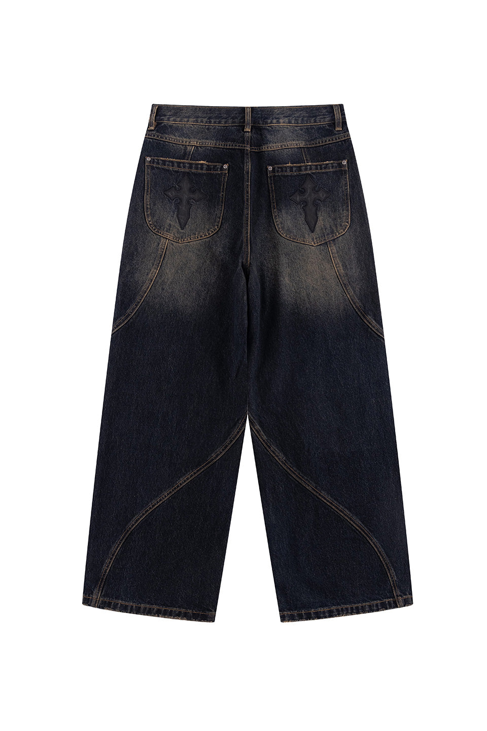 Switching Pierced Baggy Jeans