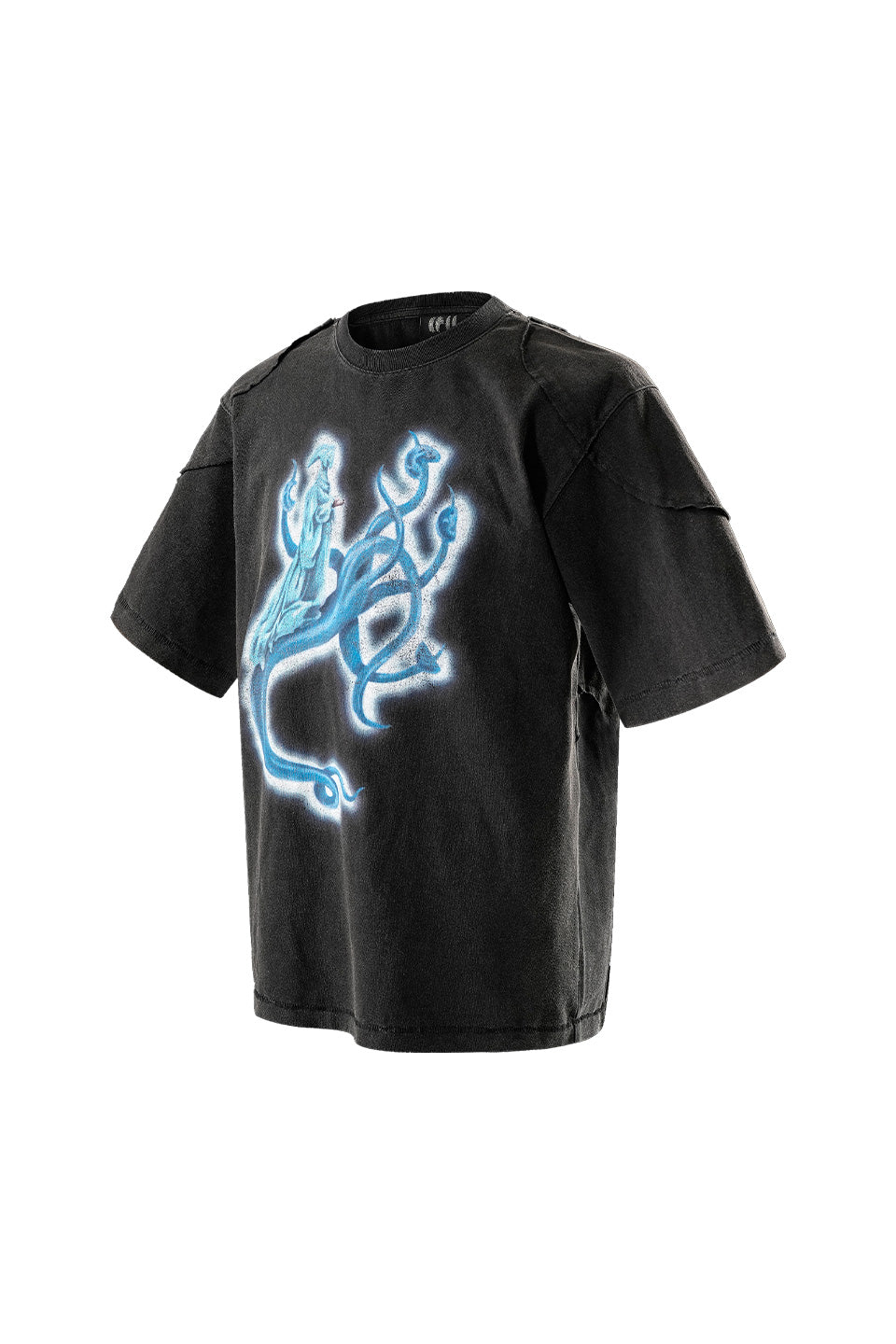 Threaded Washed Short Sleeves