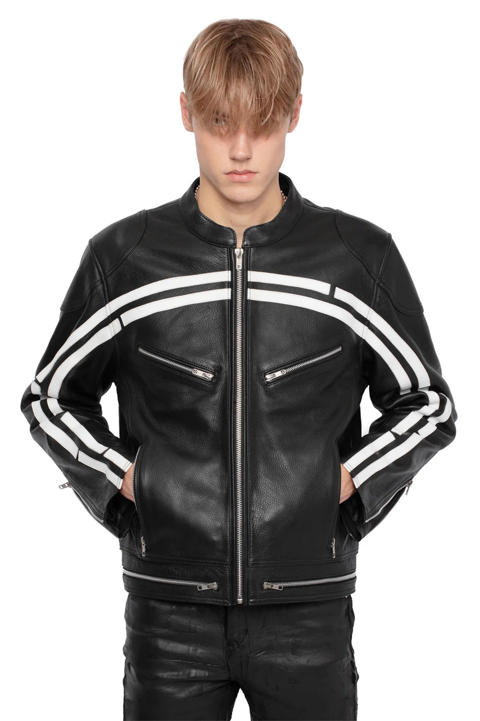 Track Leather Jacket