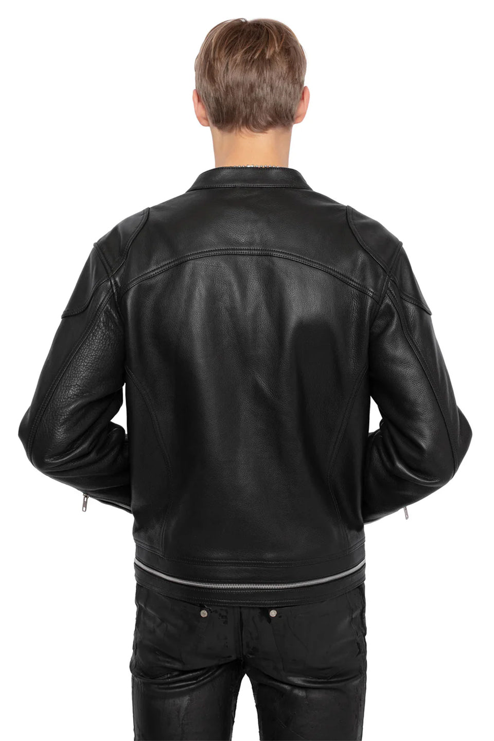 Track Leather Jacket