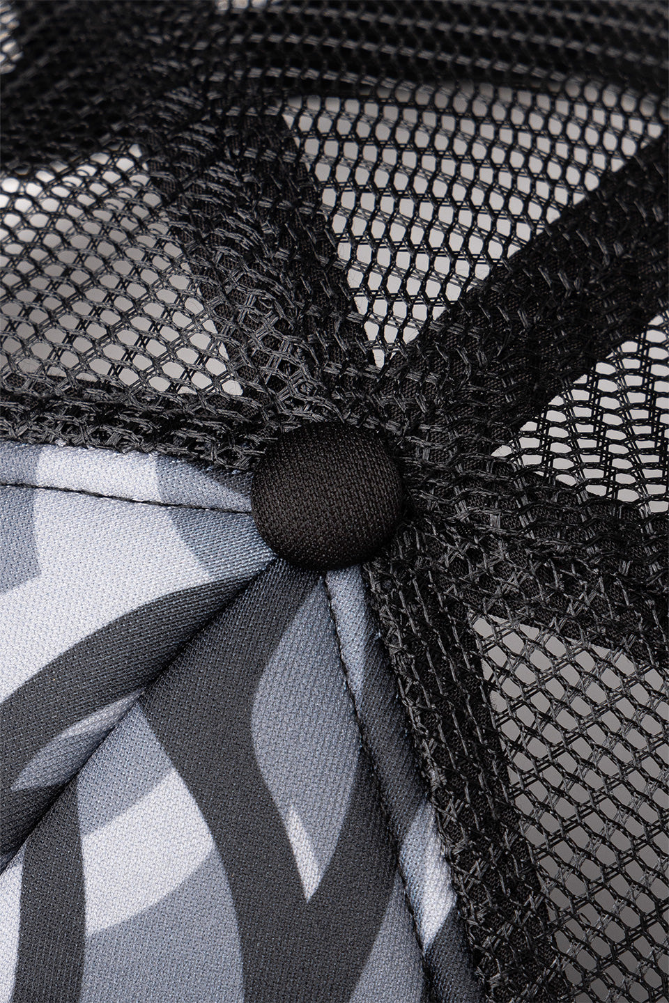 Tribal Camo Cross Leather Patch Mesh Cap