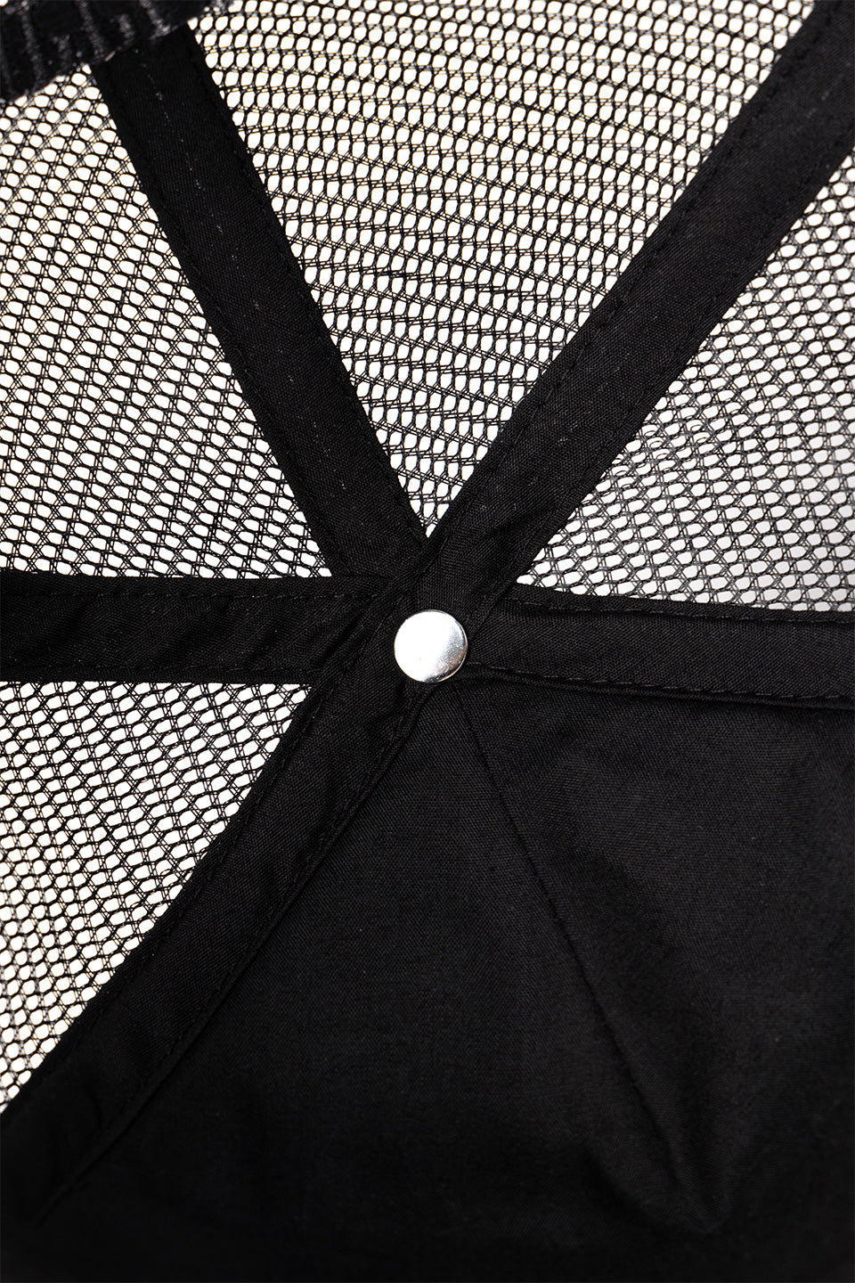 Tribal Camo Cross Leather Patch Mesh Cap