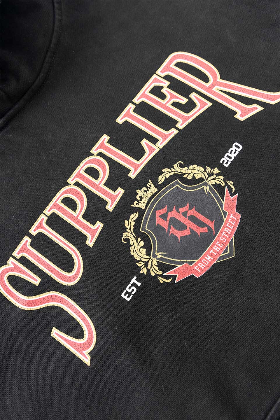 Vintage Wash Classic College Logo Hoodie