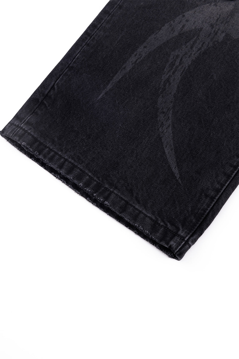 Vintage Wash Tribal Double Knee Baggy Jeans