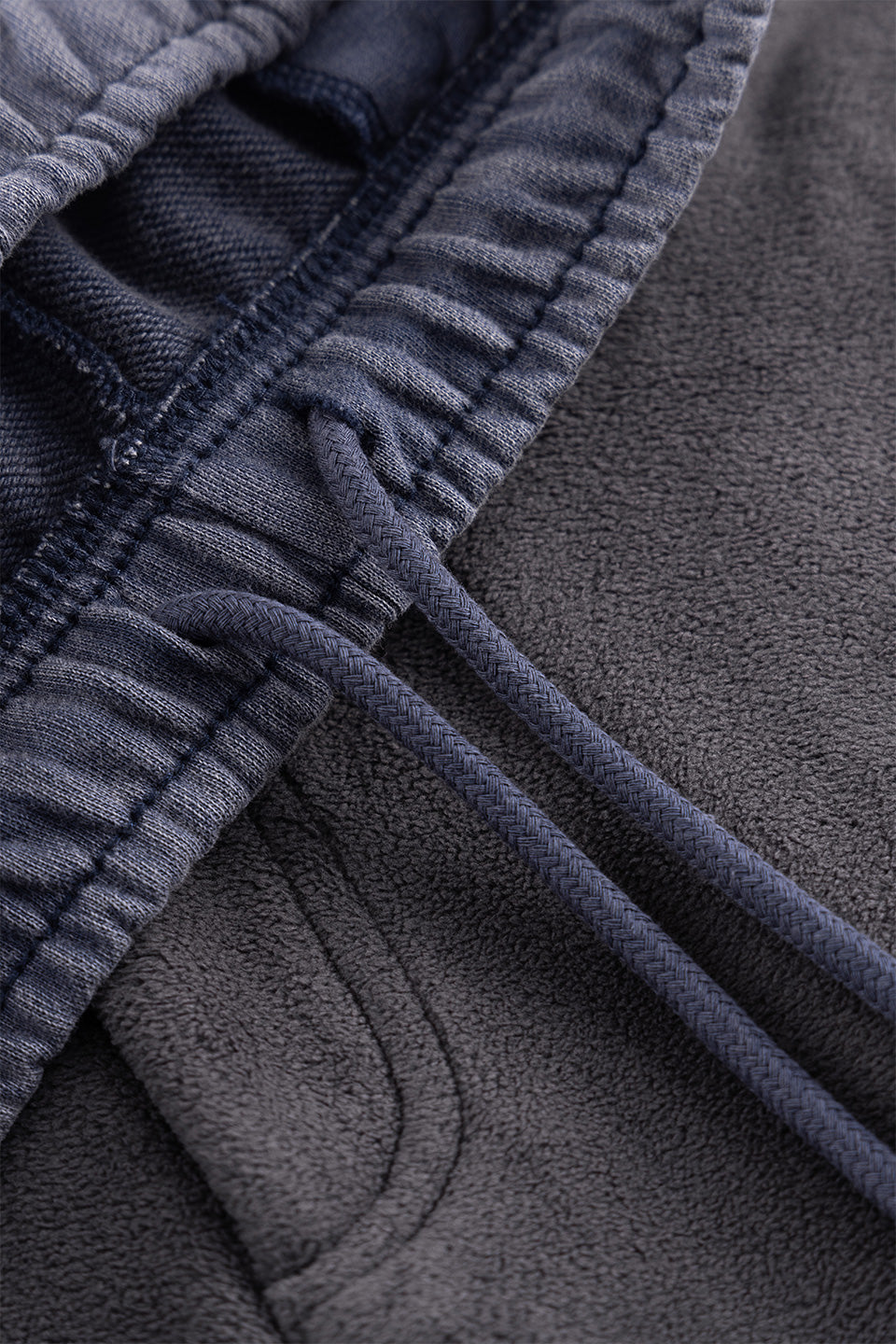 Washed Fleece Layered Pants