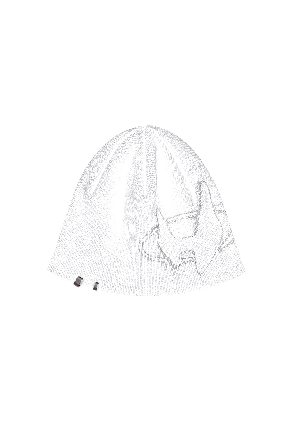 Pierced Beanie White