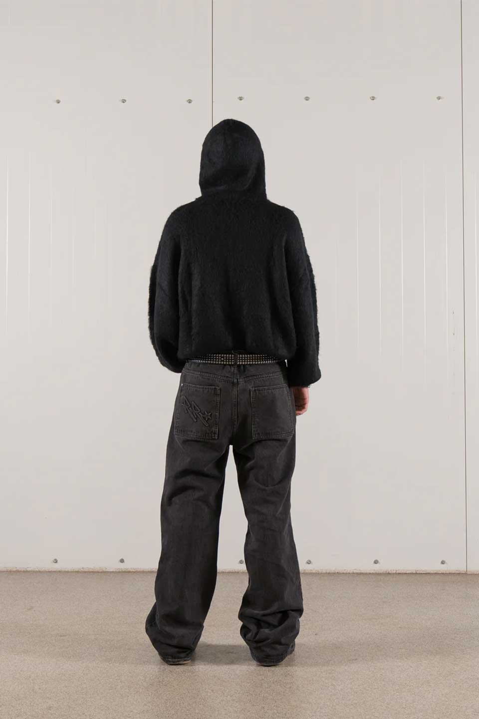 Zip Up Mohair Hoodie