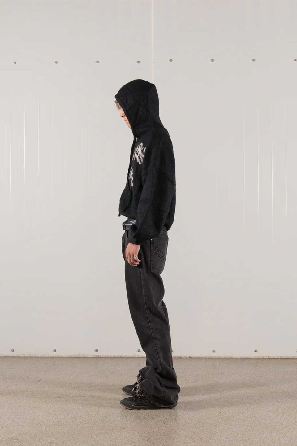 Zip Up Mohair Hoodie