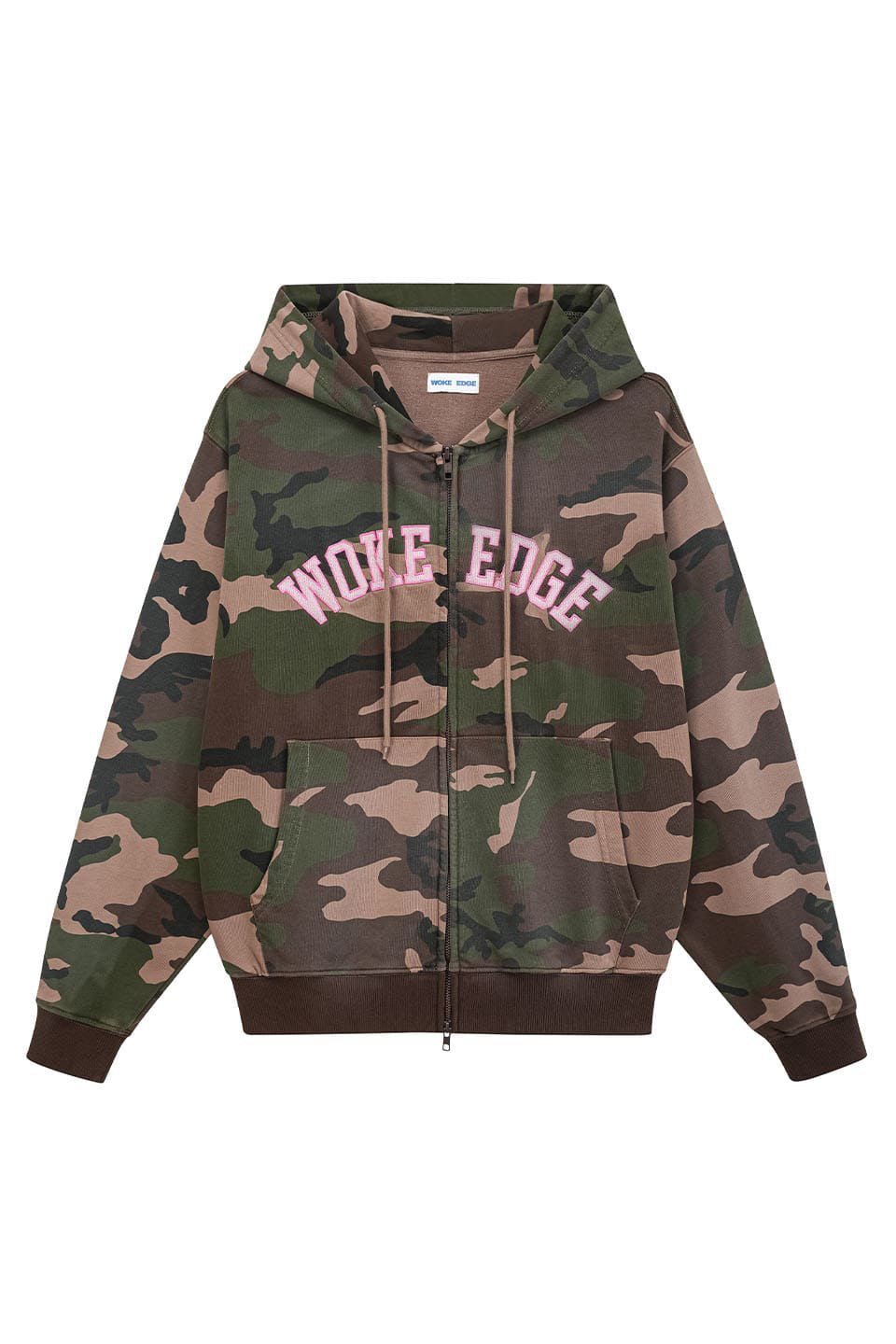 Splayed Camo Zip Hoodie