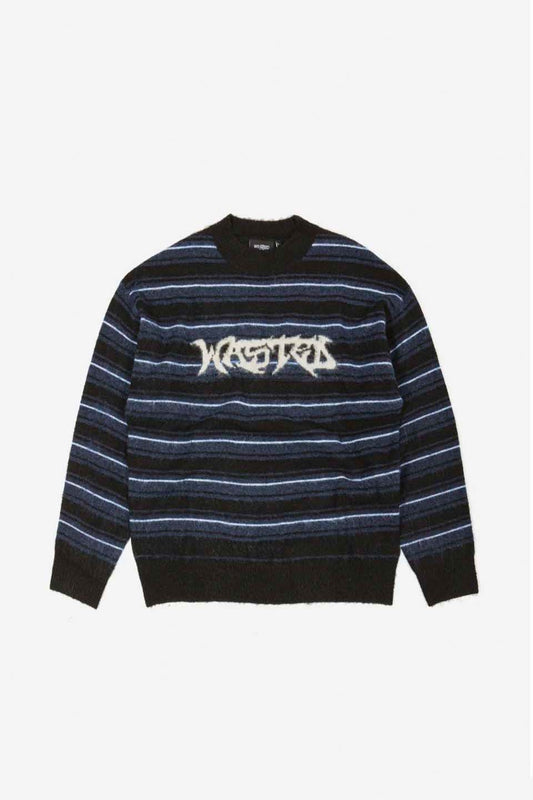Sweater Fuzzy Stripes Savage