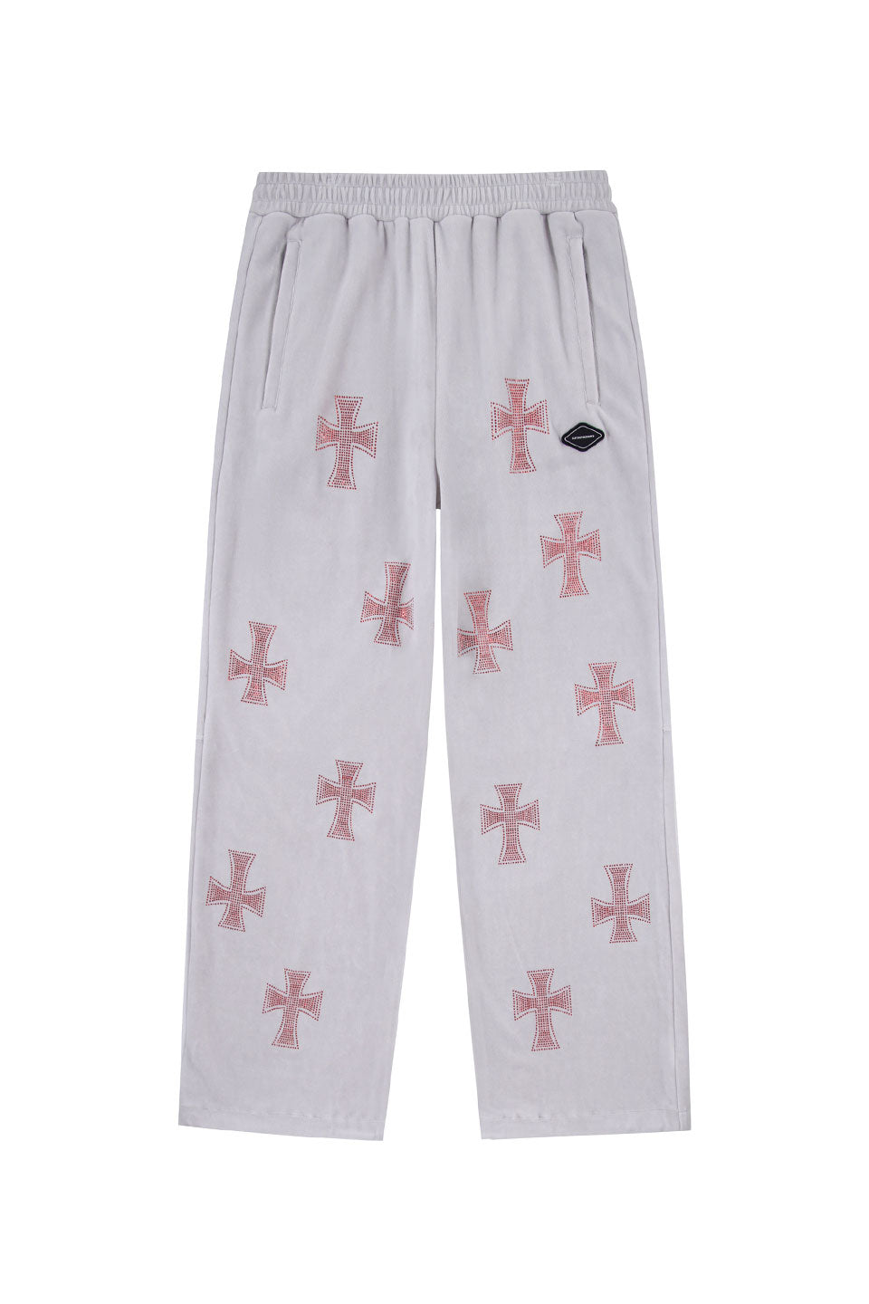 Velour Rhinestone Track Pants