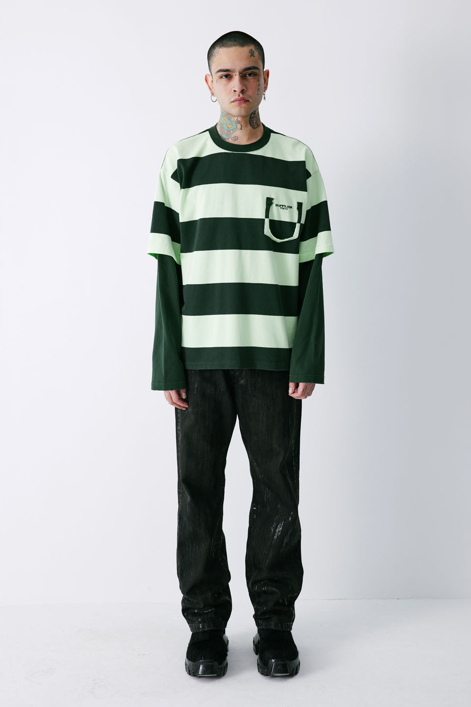 Layered Border Long Sleeve