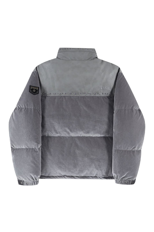 Studs Velour Puffer