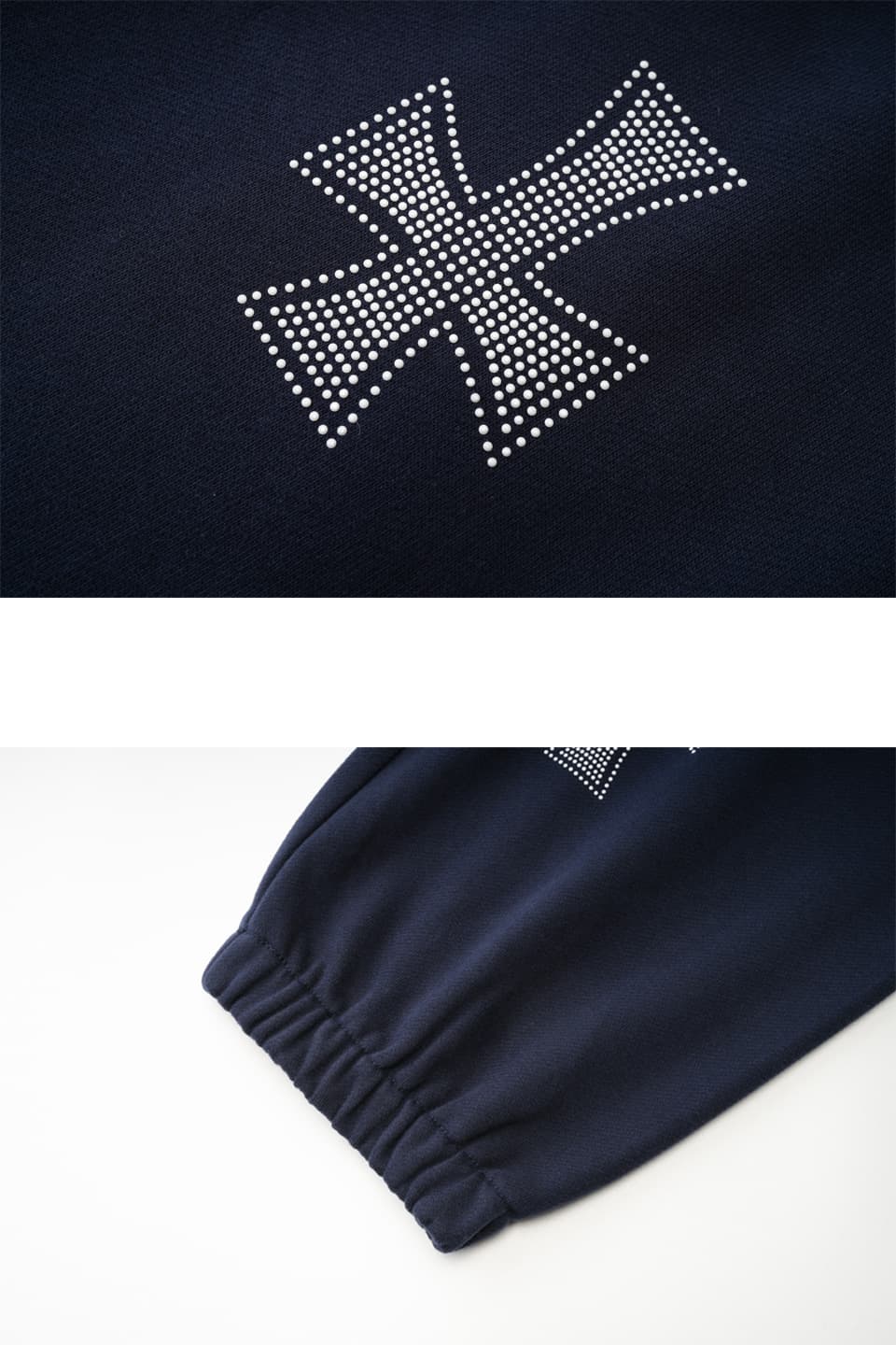 Navy Cross Rhinestone Joggers