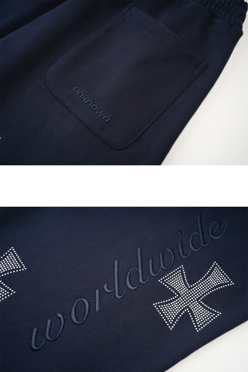Navy Cross Rhinestone Joggers