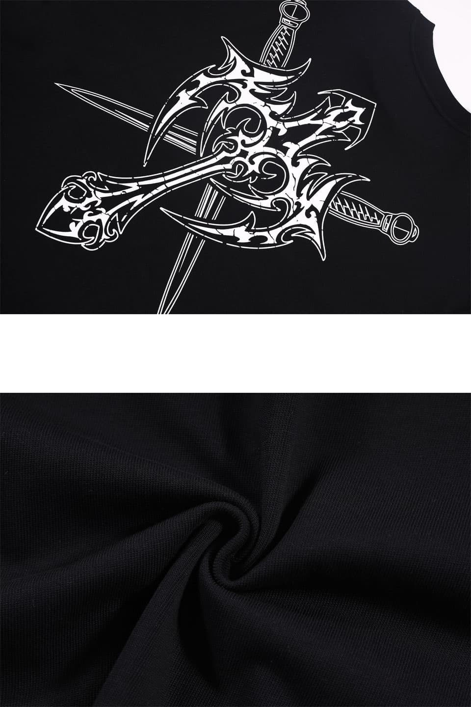 Cracked Cross Dagger Tee