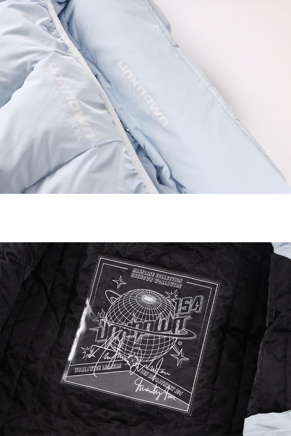 All Over Dagger Rhinestone Puffer Jacket