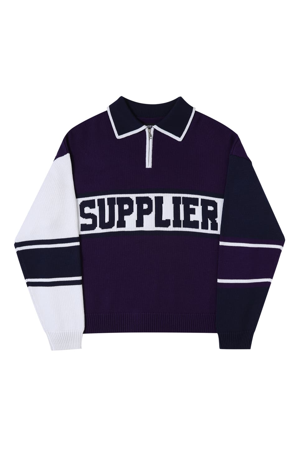 ニット｜SUPPLIER (サプライヤー)｜Panelled College Logo Knit｜公式