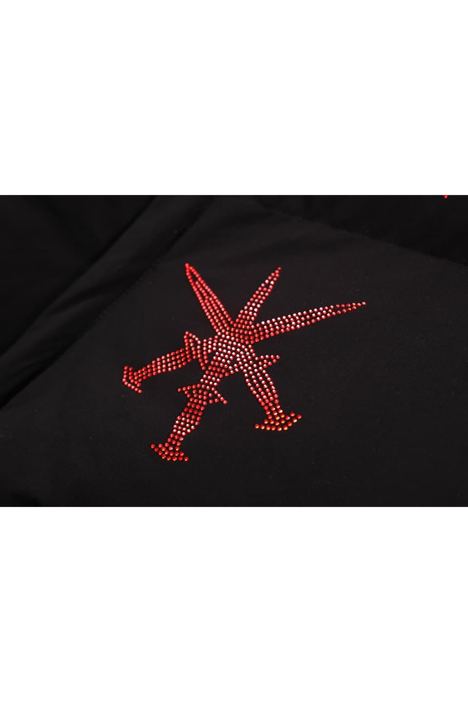All Over Dagger Rhinestone Puffer Jacket