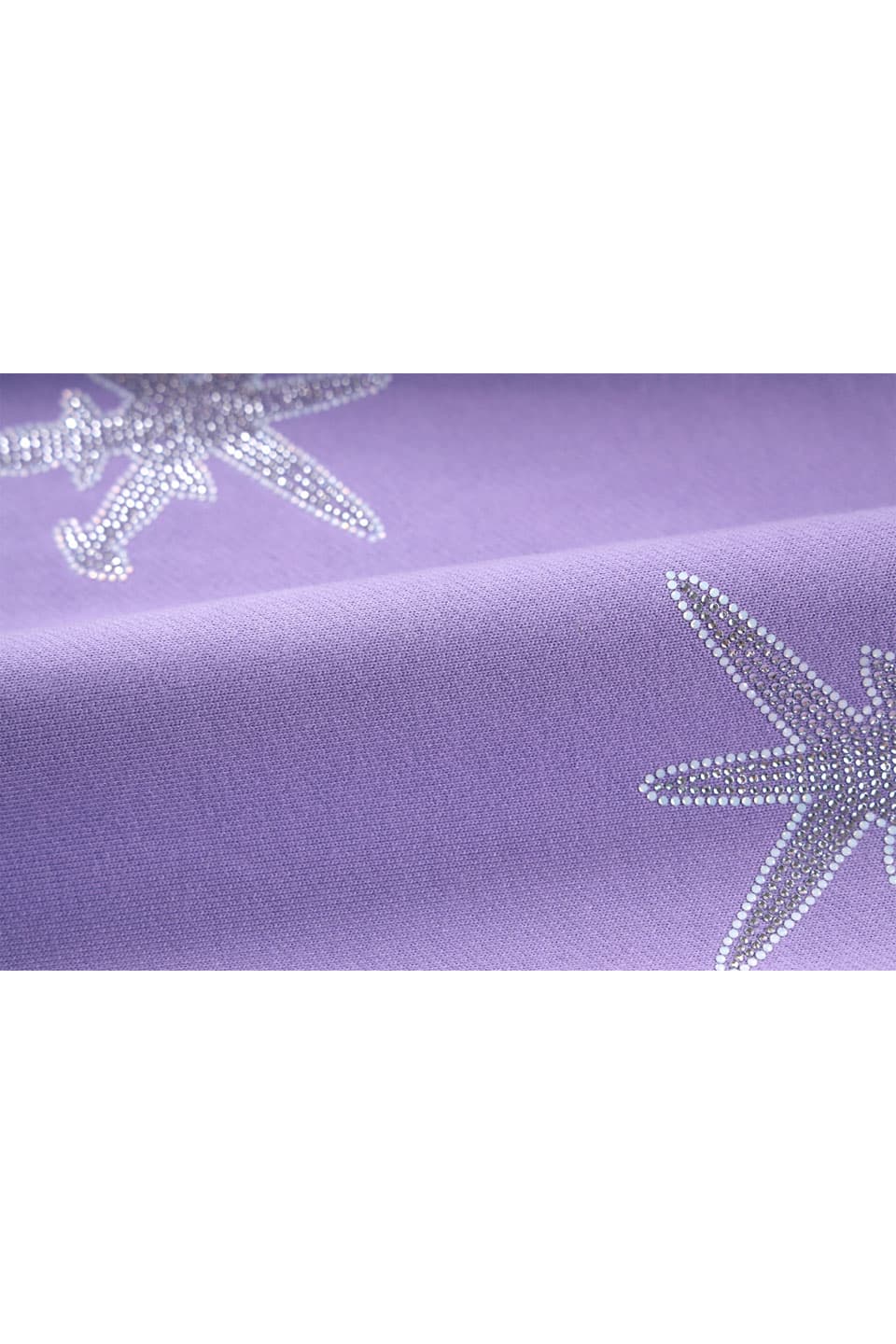 Purple Panel Mix Dagger Rhinestone Jogger