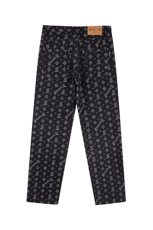 Monogram Denim Pants