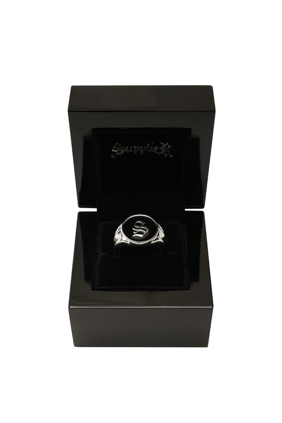 S Logo Signet Ring