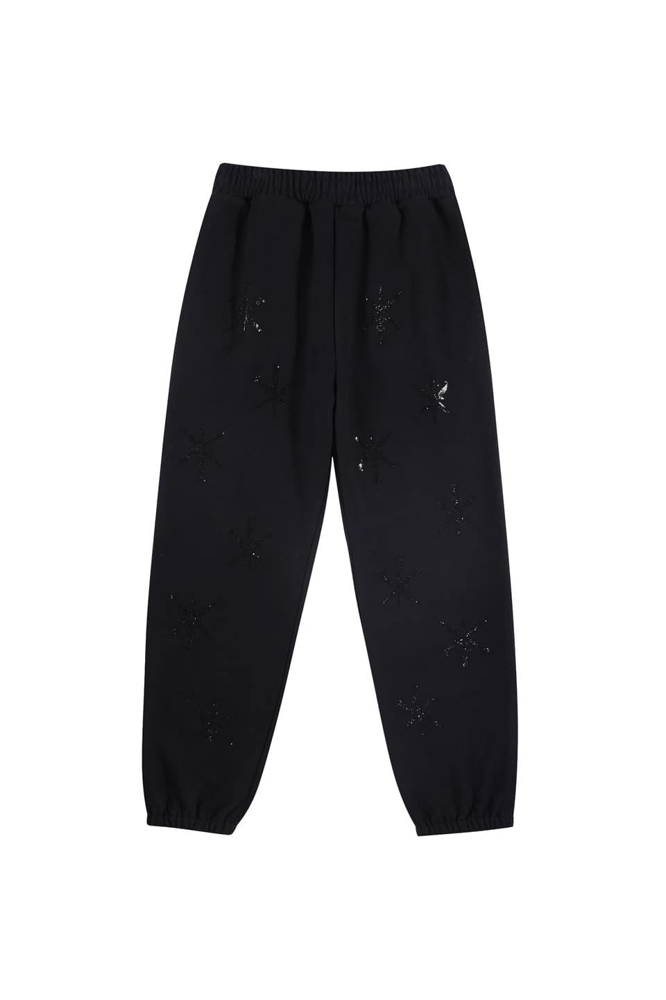 Black & Black Dagger Rhinestone Joggers
