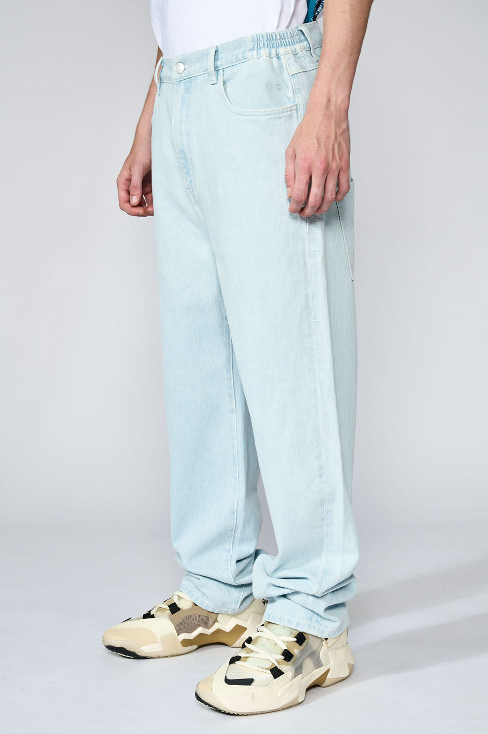 Slipped Back Logo Denim