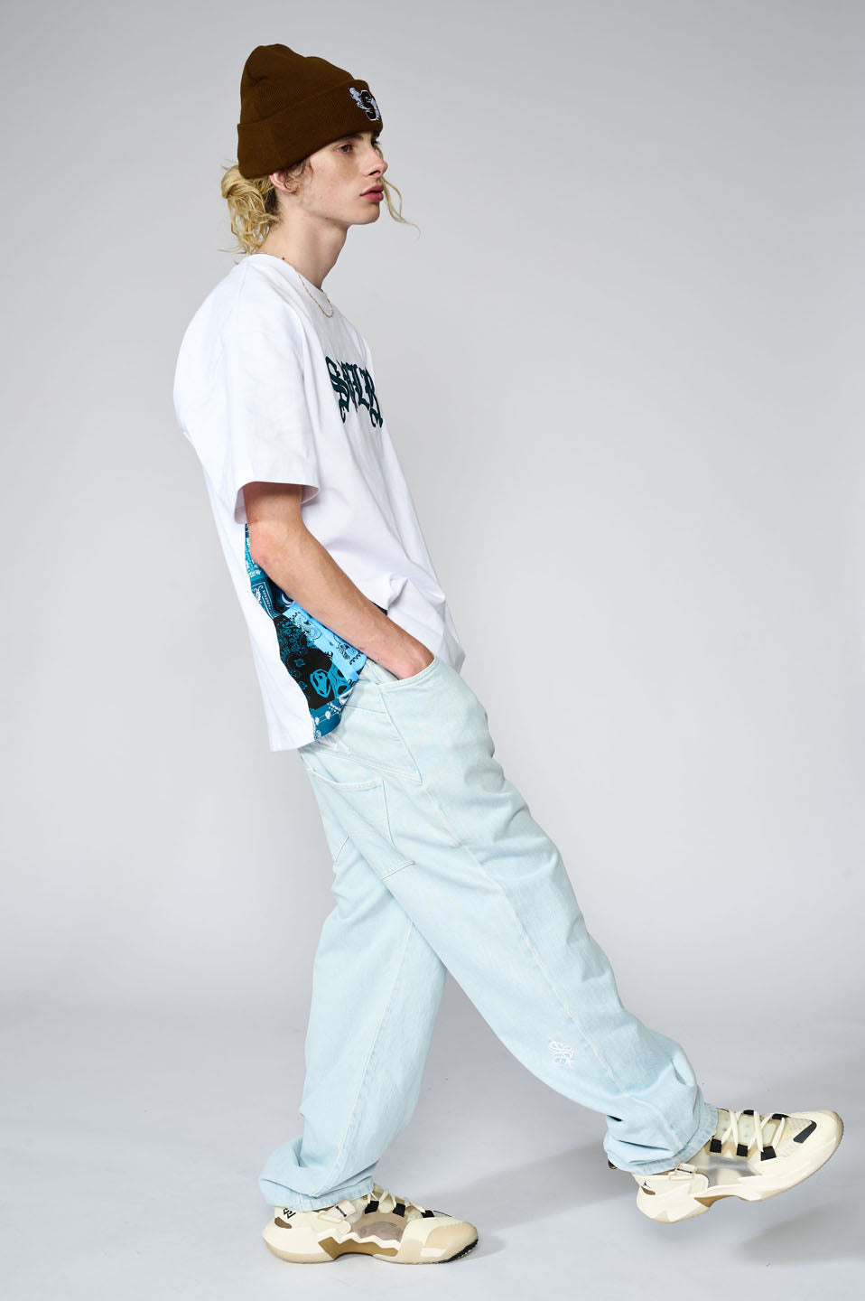 Slipped Back Logo Denim