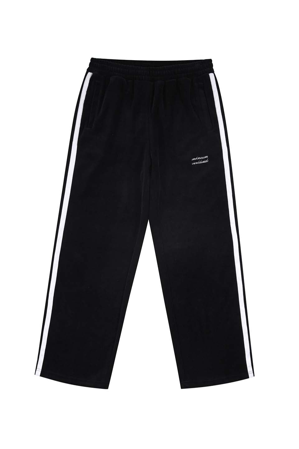 Black Velour Track Pants