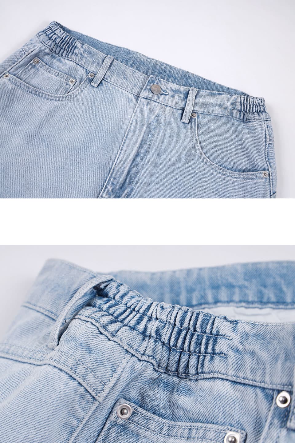 Slipped Back Logo Denim