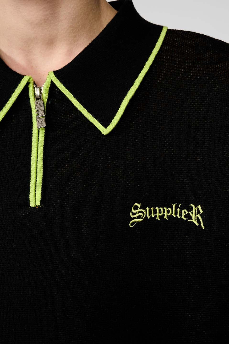 Fire Pattern Half Zip Knit
