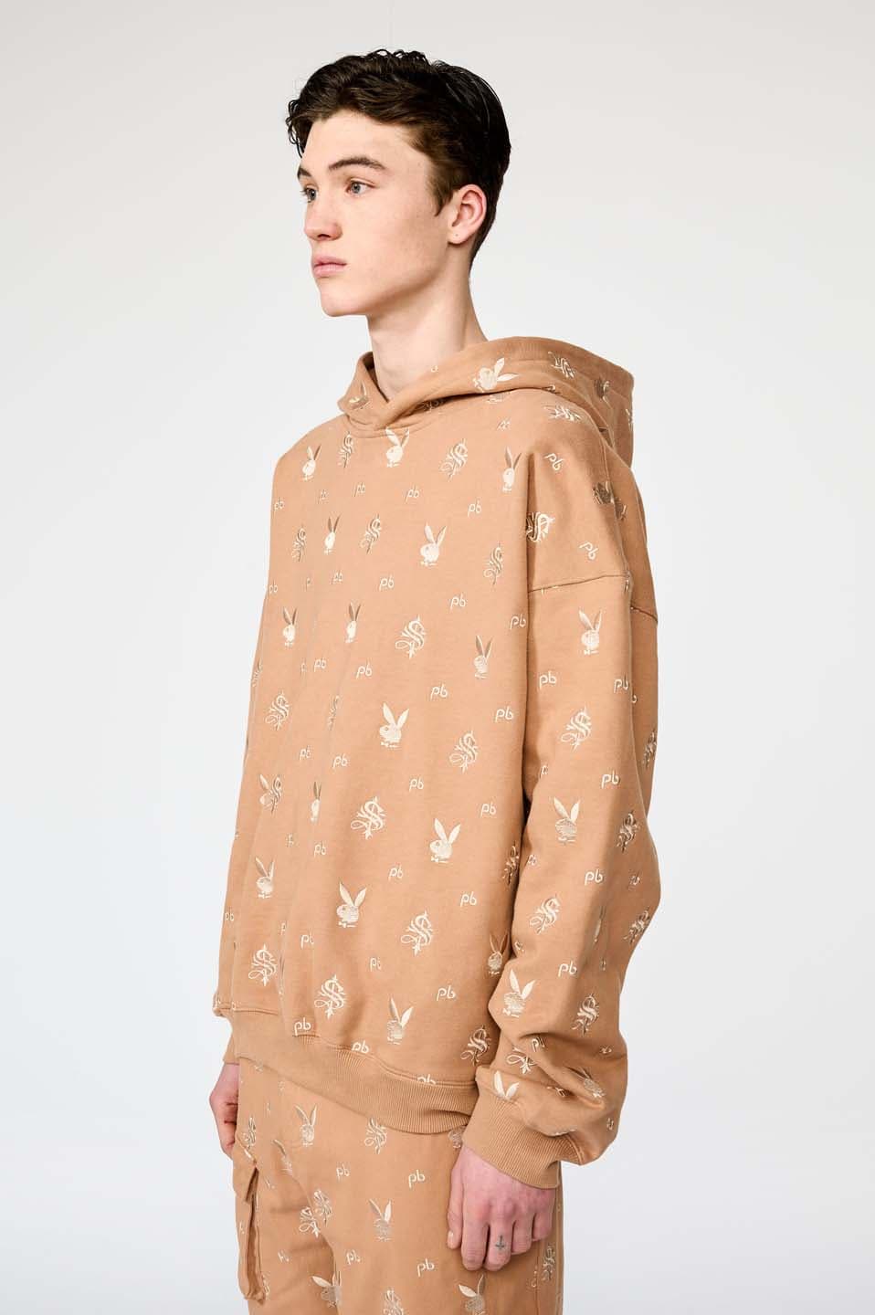 Playboy All Over Embroidery Pullover