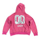 00 Pink Knight Club Hoodzip