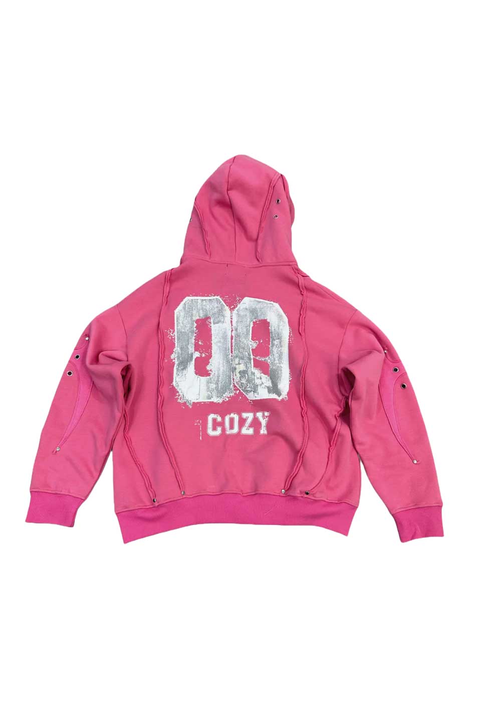 00 Pink Knight Club Hoodzip