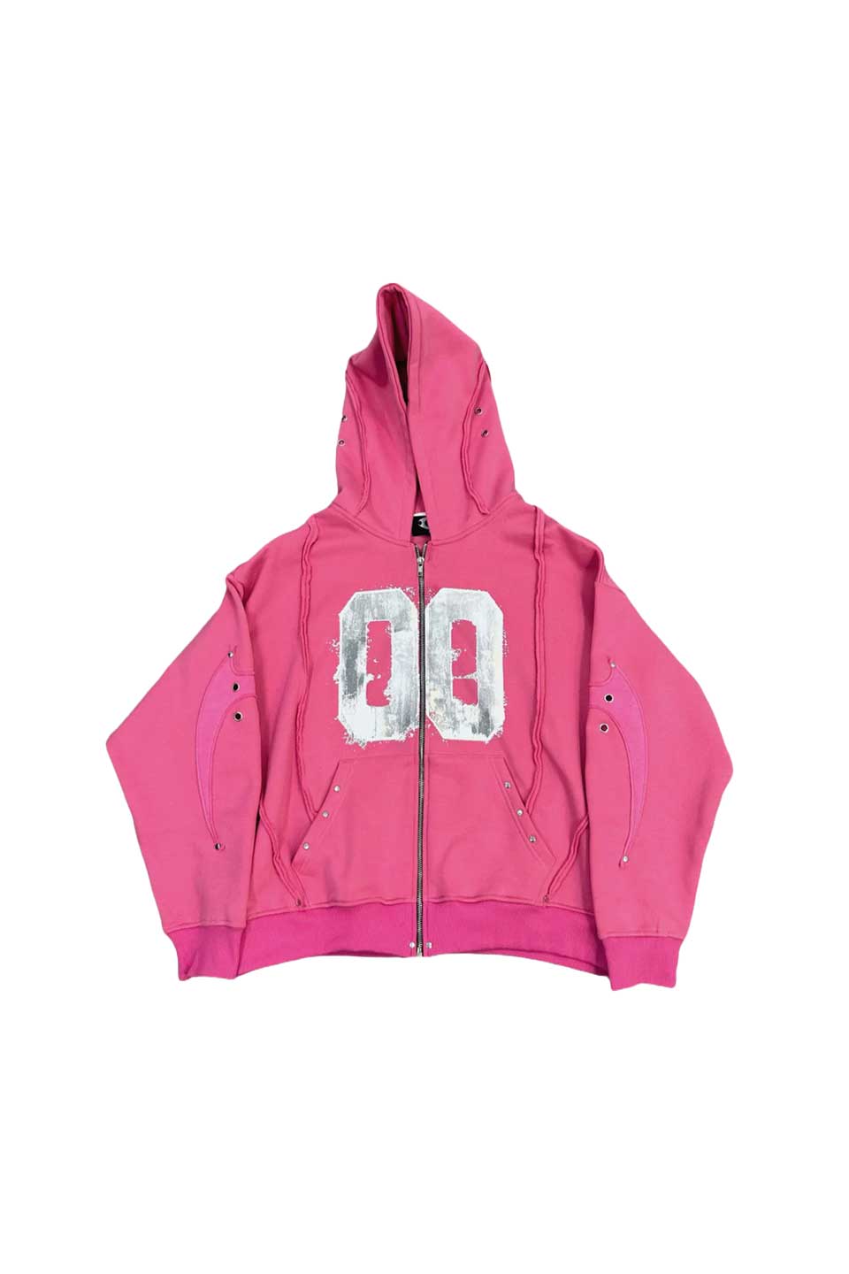 00 Pink Knight Club Hoodzip