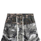 "005 Chaos Dream" Waxed Camo Jorts