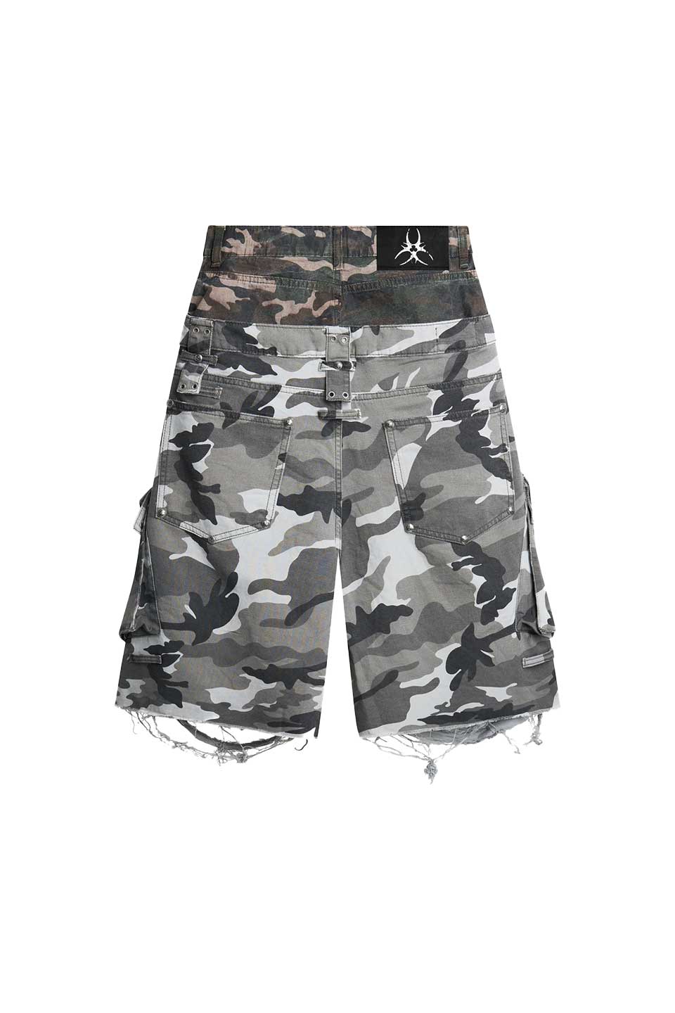 "005 Chaos Dream" Waxed Camo Jorts