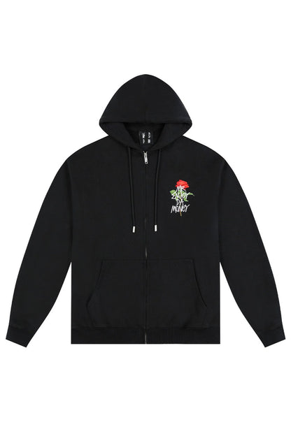 Rose Thorns Zipper Hoodie