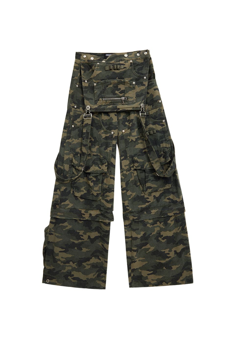 Camouflage Overalls With Zip-Off Legs